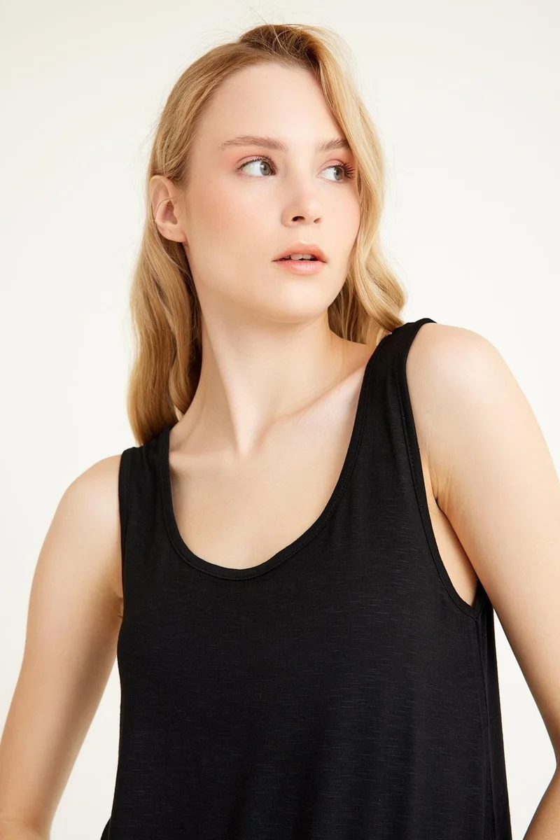 كوتن كونسيبت Thick Strap Basic Cotton Undershirt T-Shirt