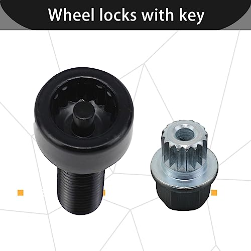 KGGMGUG Wheel Lock Set Lug Nuts Bolts M12 x 1.5mm Fits for BMW Z4 Z3 M6 M5 M3 650i 535i 528i 525i 335i 328i 330i Mini Cooper Replacement 36136786419 - Image 4