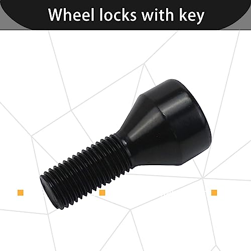 KGGMGUG Wheel Lock Set Lug Nuts Bolts M12 x 1.5mm Fits for BMW Z4 Z3 M6 M5 M3 650i 535i 528i 525i 335i 328i 330i Mini Cooper Replacement 36136786419 - Image 3