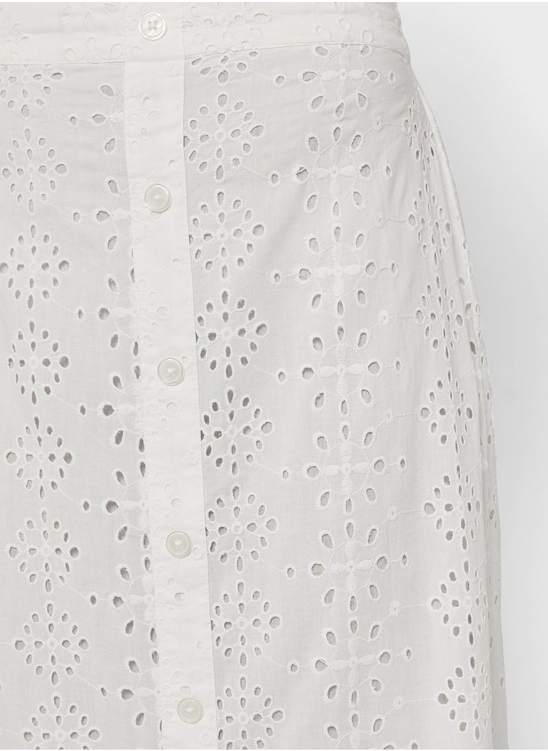 Miss Selfridge - Button Detail Midi Skirt - Image 1