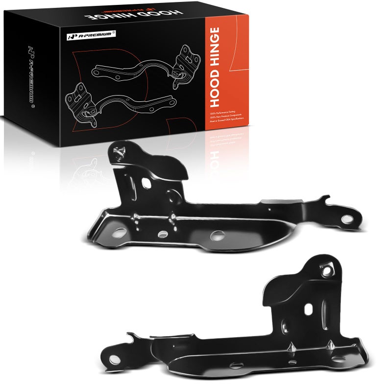 A-Premium APremium Front Hood Hinges Compatible with 20072014 Chevy Chevrolet Chevy Silverado 1500 2500 3500 GMC Sierra 1500 2500 3500 Hood Hinge for 15243847 GM1236129 15243848 GM1236130 - Image 2