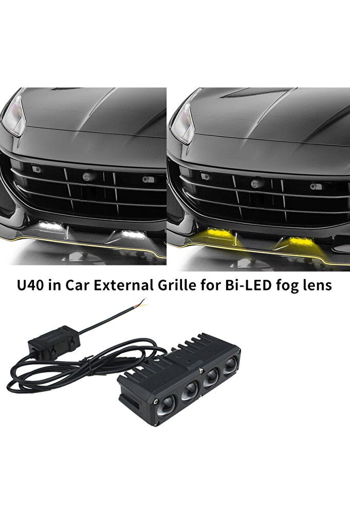 rayihni 4 Lens Fog Light With 100W Spot Laser Beam High Low Beam For Bike/Car/Thar/Original New Model - Image 3