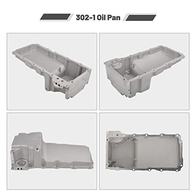 GESEXI 302-1 LS Swap Retrofit Aluminum Oil Pan Kit Compatible with 1955-1987 GM Muscle Classic Car Truck LS1 LS6 LS2 LS3 LS6 LSX 4.8L, 5.3L, 5.7L, 6.0L, 6.2L Engines - Image 3