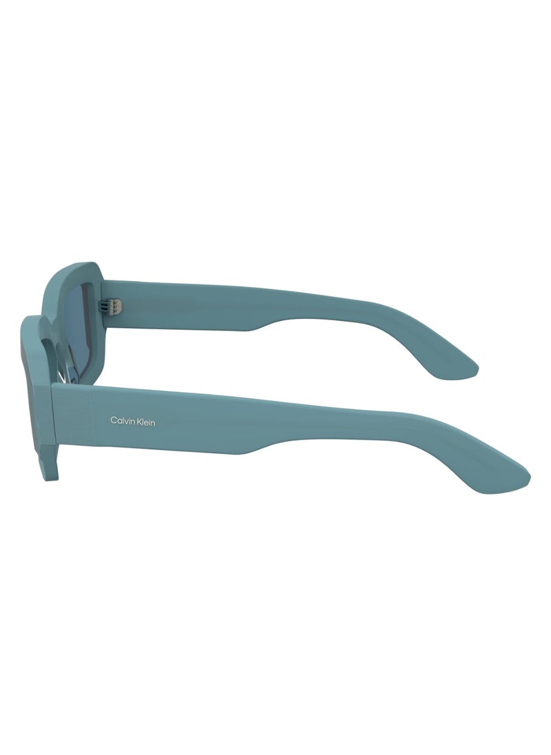 CALVIN KLEIN FULL RIM BIO ACETATE-M49 ACETATE CALVIN KLEIN SUN CK24511S 5222 (413) AZURE  - Image 4