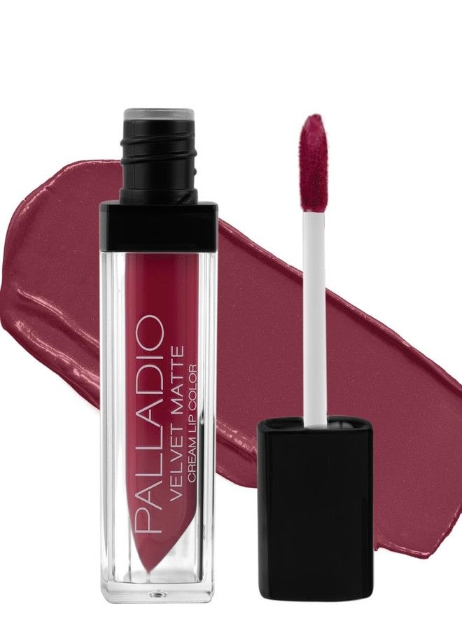 Palladio Velvet Matte Cream Lip Color (Plush) - Long-Lasting, Smooth Matte Finish, Highly Pigmented, Comfortable Wear, Vegan & Cruelty-Free - Image 1