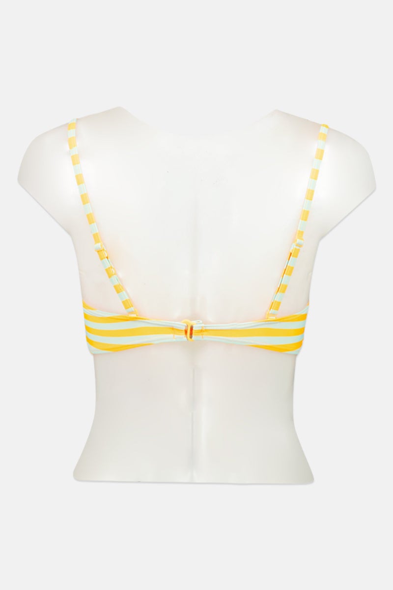 RIP CURL Women Stripe Padded Bikini Top, Multicolor - Image 3