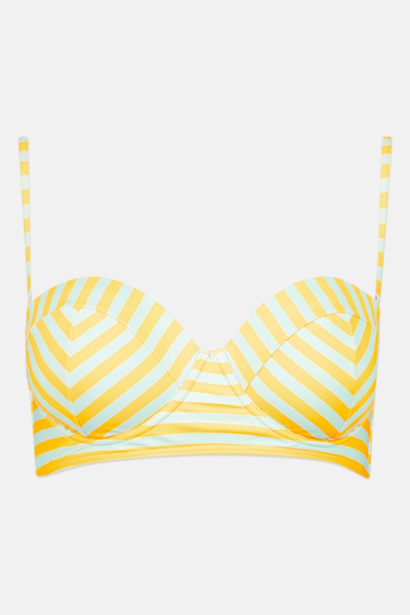 RIP CURL Women Stripe Padded Bikini Top, Multicolor - Image 2