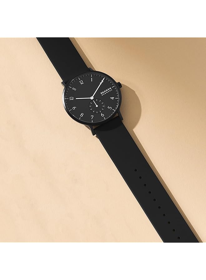 Skagen Aaren Colored Silicone Quartz Minimalistic 41mm Watch - Image 4