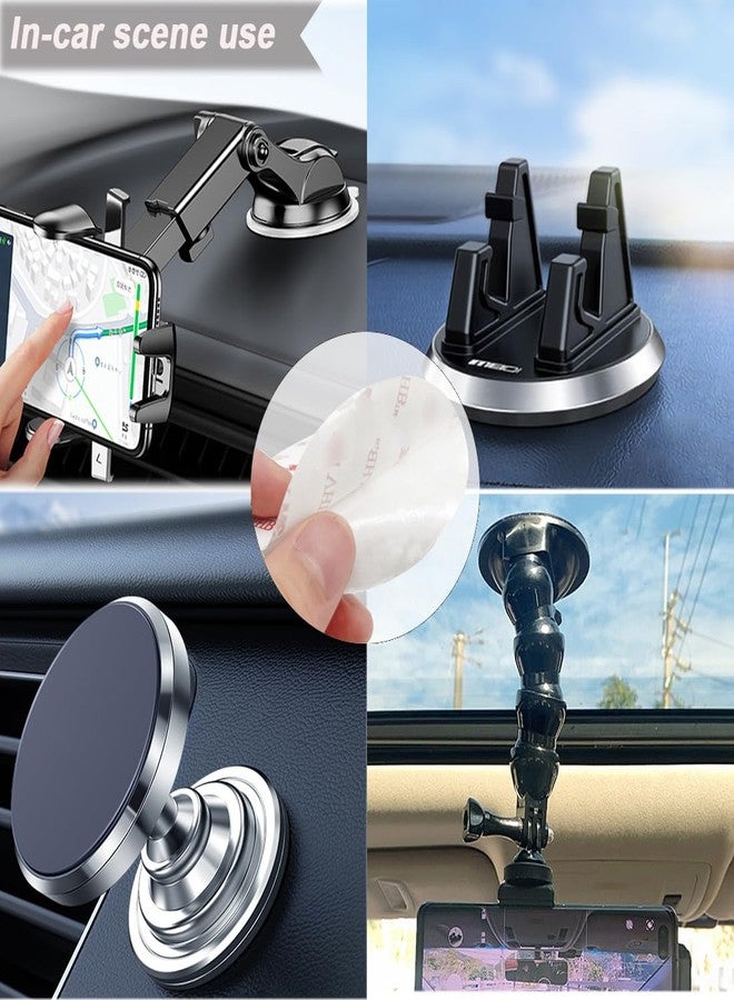 CKANDAY 10 Pack 80mm (3.15") Circular Double Sided Sticky Pads, Strong Car Sticky Adhesive Replacement for Car Mount Mounting Holder Disk Windshield GPS Camera Lock Sucker Suction Cup Hook Dashboard Bracket - Image 3
