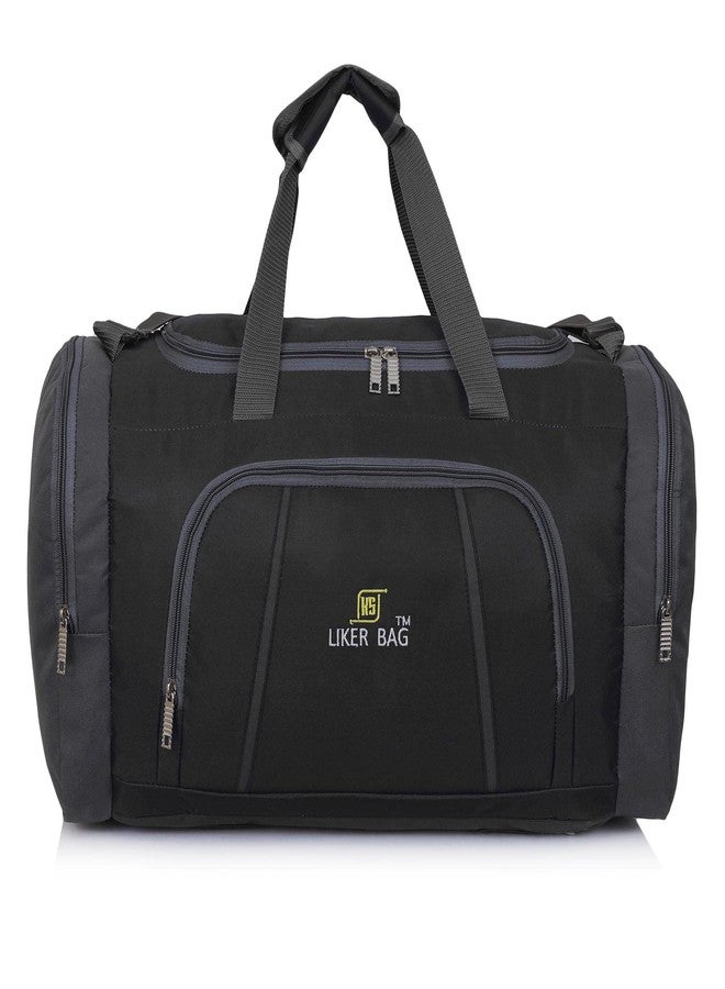 Liker Bag 60 L Hand Duffel Bag - Heavy Carrier Luggage Bag Hand Duffel Bag - Luggage Bags for Men & Women 60L - Large Capacity (Black) - Image 1