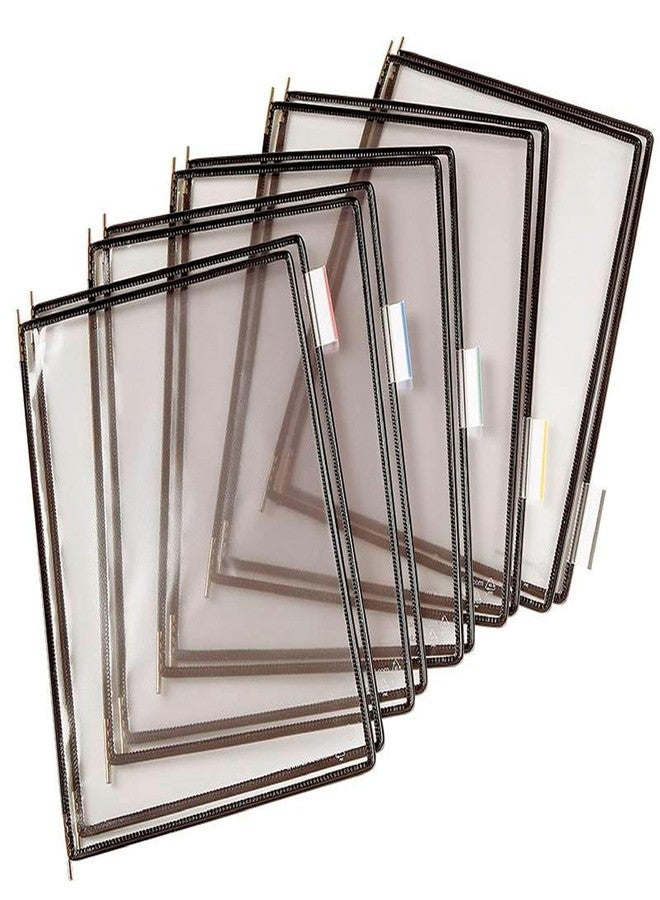 Tarifold Pivoting Pockets for Wall, Desk, and Rotary Systems - Letter Size- 10/Pack (Black) - Image 1