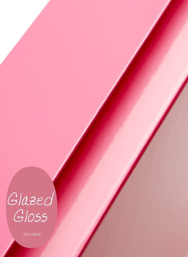 GREEN BEAN Gift Box 13x9.7x3.4 Inches, Large Pink Gift Box with Lid for Presents, Magnetic Gifts Box for Clothes, Shirt, Christmas (Glossy Metallic Pink, Dot Design Inside) - Image 4