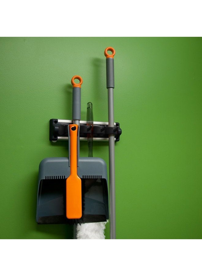 Casabella Grook 13.5" Wall-Mount Broom and Mop Holder, Medium - Image 2