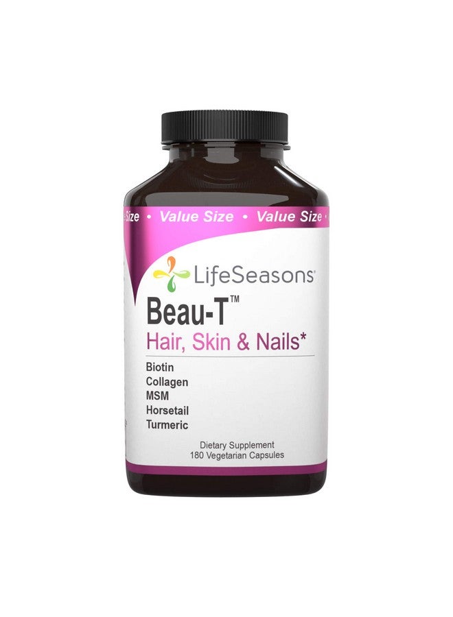 Life Seasons Beaut Hair Nail And Skin Supplement Maintain Healthy Hair And Nail Growth Supports Clear Skin Nail Strengthener Contains Biotin Collagen Turmeric 180 Capsules - Image 2