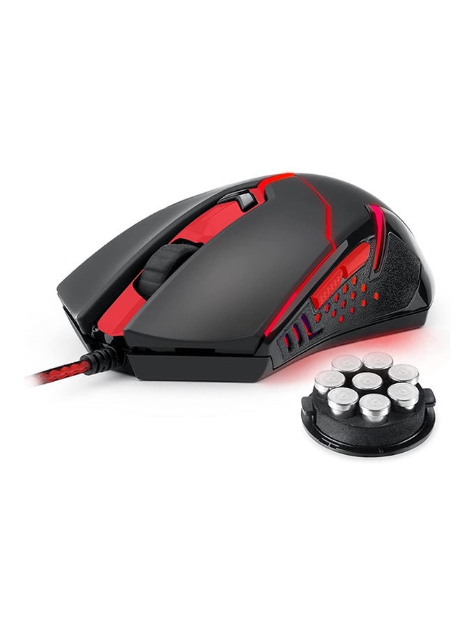 Redragon M601 Gaming Mouse Wired with red led, 3200 DPI 6 ons Ergonomic CENTROPHORUS Gaming Mouse for PC - Image 1