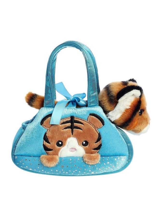 Aurora® Fashionable Fancy Pals™ Peek-A-Boo Tiger™ Stuffed Animal - On-The-go Companions - Stylish Accessories - Orange 7 Inches - Image 2