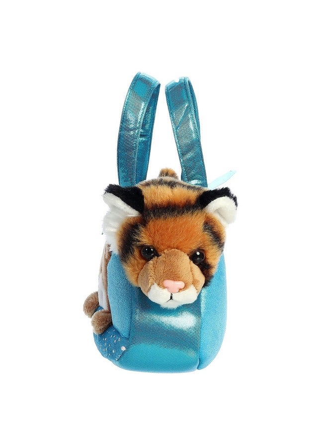 Aurora® Fashionable Fancy Pals™ Peek-A-Boo Tiger™ Stuffed Animal - On-The-go Companions - Stylish Accessories - Orange 7 Inches - Image 3