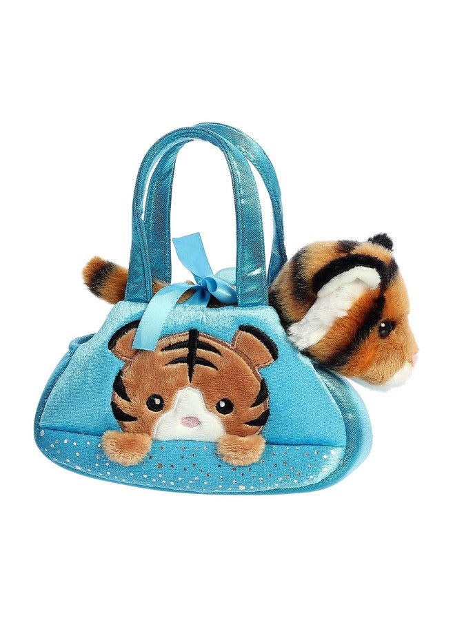 Aurora® Fashionable Fancy Pals™ Peek-A-Boo Tiger™ Stuffed Animal - On-The-go Companions - Stylish Accessories - Orange 7 Inches - Image 1
