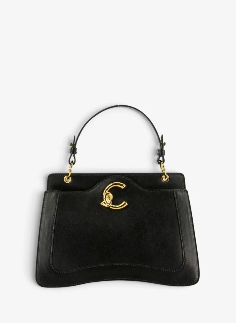 C-Me Leather Top Handle Bag
