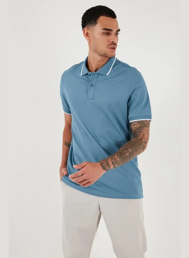 Buratti  Buratti Cotton Regular Fit Polo Neck T Shirt Men's Polo Neck T Shirt 5902063 for Men | Best Price UAE
