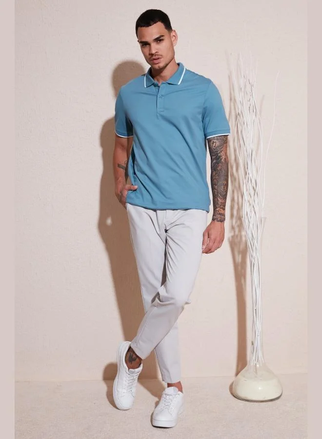 Buratti  Buratti Cotton Regular Fit Polo Neck T Shirt Men's Polo Neck T Shirt 5902063 for Men | Best Price UAE