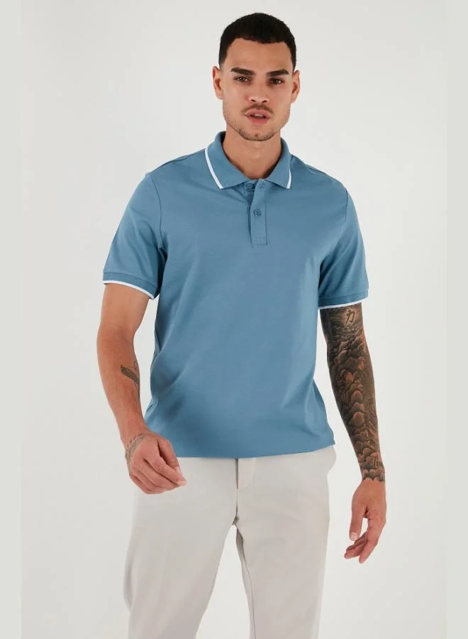 Buratti  Buratti Cotton Regular Fit Polo Neck T Shirt Men's Polo Neck T Shirt 5902063 for Men | Best Price UAE