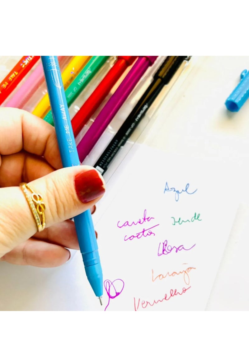 Generic - Cactus Color Gel Pens Set of 8-Multicolour - Image 1