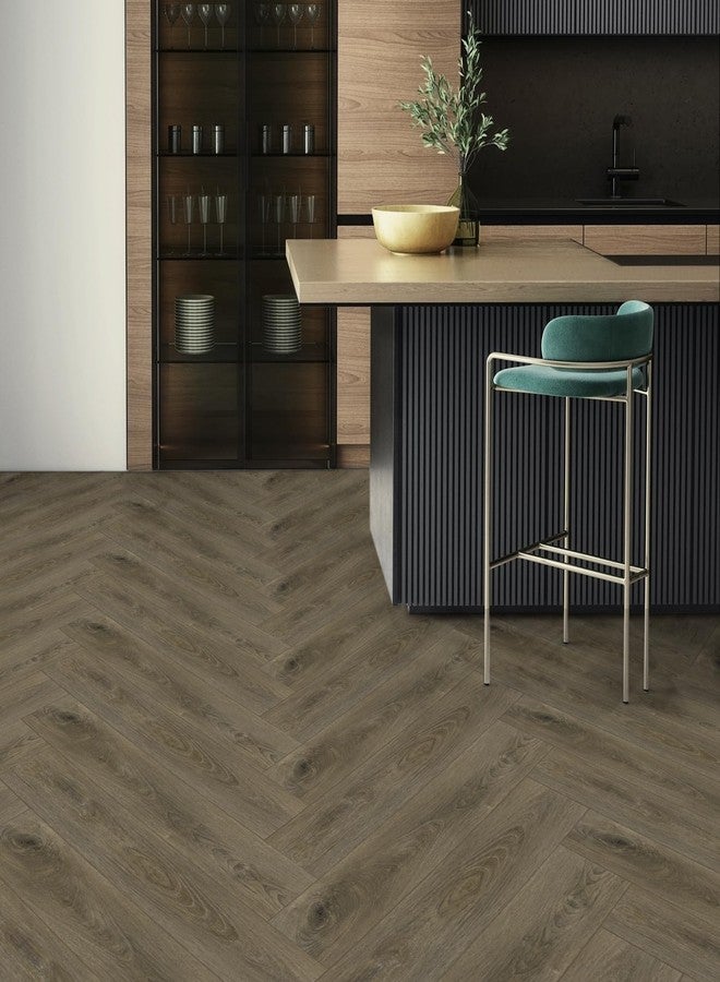 Dureidos بلاط أرضيات لاصق بتصميم ألواح خشبية، أرضيات فينيل ذاتية اللصق باللون البني، عبوة من 10 قطع، مساحة 15 قدم مربع، بلاط أرضيات لاصق مقاوم للماء للحمامات والمطابخ ومستأجري المركبات الترفيهية، 36 × 6 بوصة - Image 4