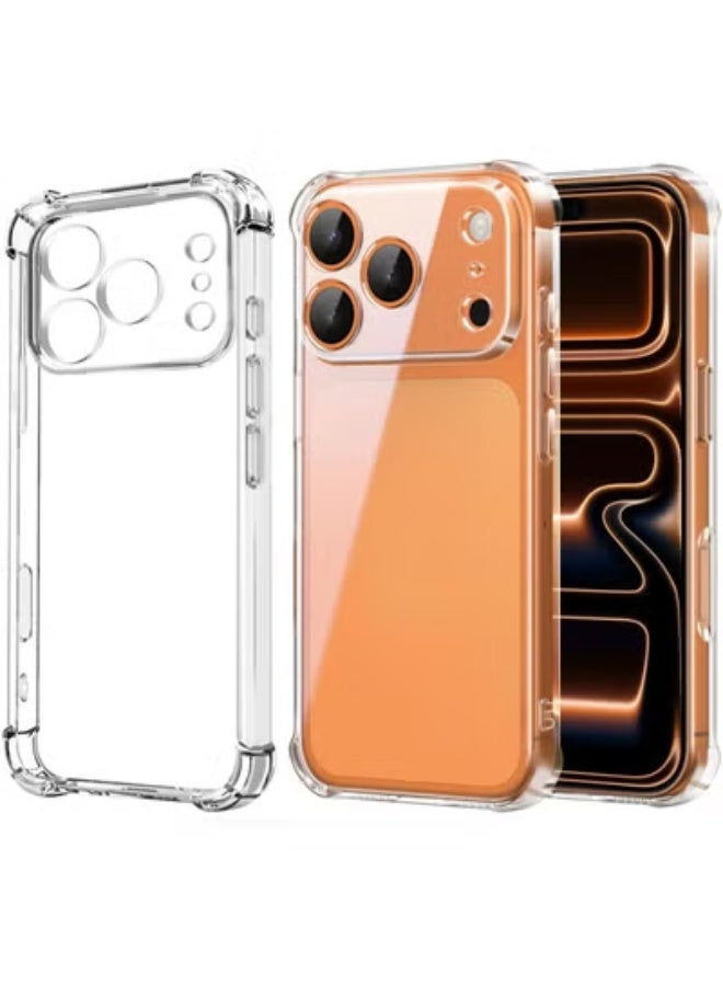 TIGER Clear TPU Case Cover for iPhone 17 Pro – Shockproof Slim Bumper with Anti-Yellowing & Scratch-Resistant Design, Transparent Soft Back Cover with Enhanced Grip, Wireless Charging Compatible, Lightweight & Flexible Protective Case for Daily Drop Defense - Image 1