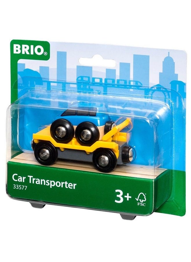 Brio BRIO World 33577 - Car Transporter - 2 Piece Wooden Toy Train Set | Child's Imagination Igniter | FSC Certified | Ideal for Kids Ages 3+  - Image 4