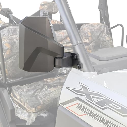 SHEJISI UTV Side Mirrors A-pillar Compatible with Polaris Ranger XP 1000/ Ranger Crew XP 1000 2018-2025, Its Spring-Back Feature Enables Easy Post-Folding Reset for Improved Driving Experience - Image 1