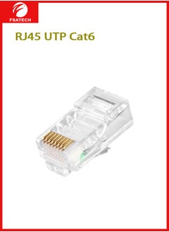 CON402-01 RJ45 Jack Connector 100PCS/PACK UTP Cat6 Gold Plated 3 Prong 8P8C Modular Brass Contact Unshielded - pzsku/Z40C831276AA902461E55Z/45/_/1730911098/679501fa-f3dd-4c34-8233-3a45dfc72c54