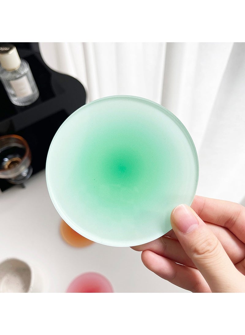 Hanghaijia Acrylic Cup Mat Tabletop Protection Pad, Reusable Colorful Round Home Hotel Restaurant Drink Coasters  - Image 2