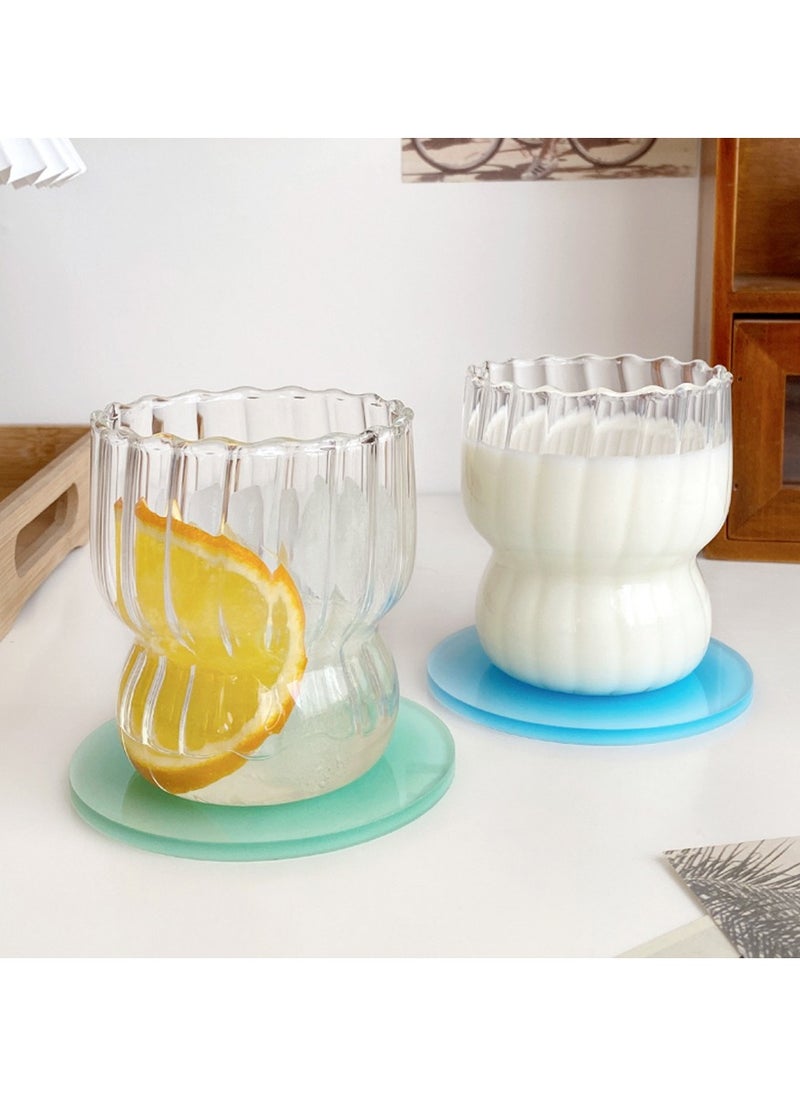 Hanghaijia Acrylic Cup Mat Tabletop Protection Pad, Reusable Colorful Round Home Hotel Restaurant Drink Coasters  - Image 4