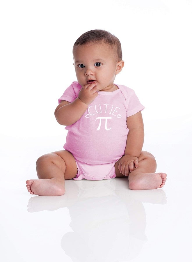 Funnwear كيوتي باي - بدلة أطفال أساسية مضحكة - ملابس أطفال أولاد لطيفة، طقم ملابس رومبير للبنات حديثات الولادة (6 أشهر، وردي) - Image 5