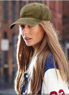 BreeJooy Men women baseball cap , low profile adjustable washed cotton golf dad hat  - Image 4