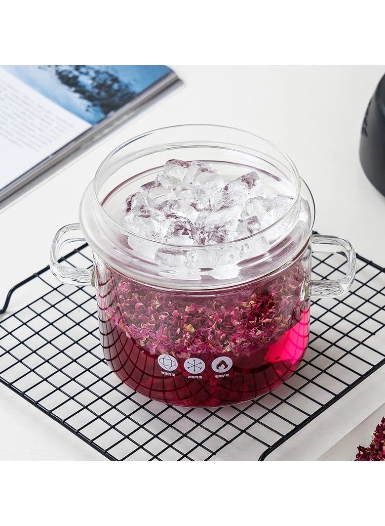 general Essential Oil Distillation Pot with Separator Cup - Glass Pot for Ceramic Cooktop Extraction - Image 2