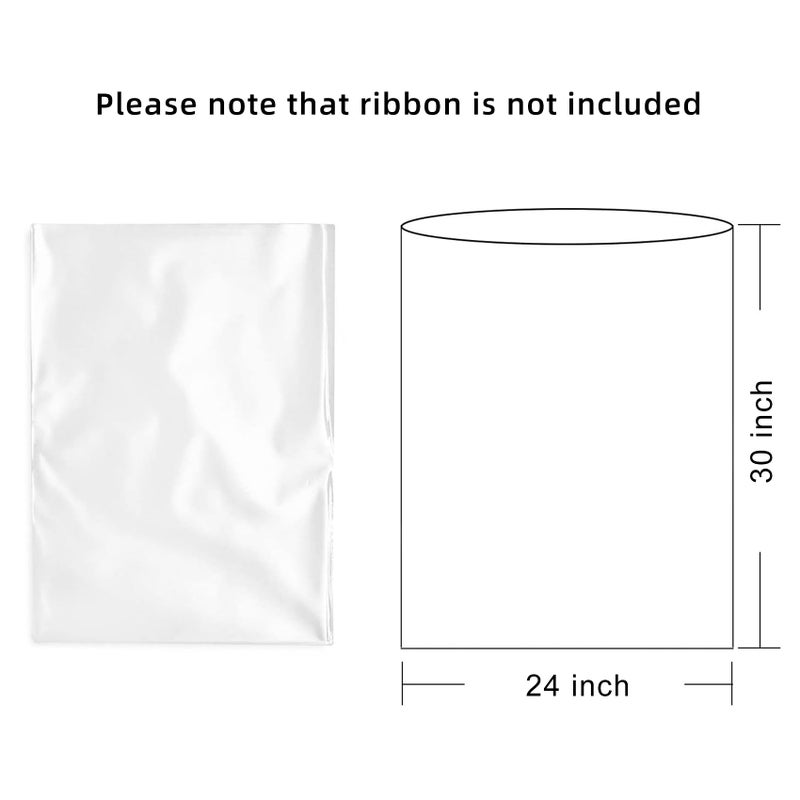 Morepack Large Cellophane Bags,24x30 Inch Cellophane Wrap for Gift Baskets,10 Pcs Clear Basket Bags - Image 2