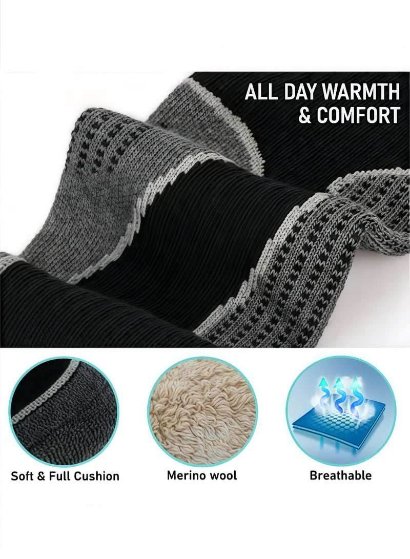 بيتشجوي جوارب تزلج من صوف ميرينو الحراري | طويلة حتى الركبة مع امتصاص الرطوبة | مقاومة للروائح ومناسبة للطقس القارس والرياضات الشتوية - Image 3