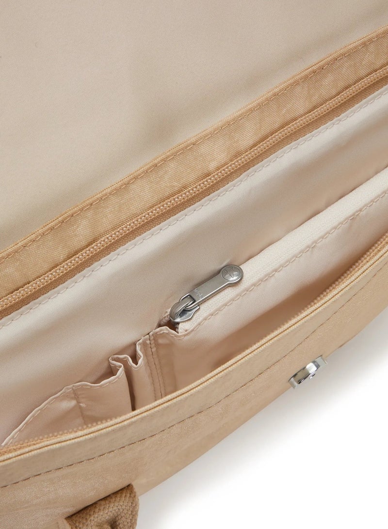 كيبلينغ حقيبة عمل سوبر ووركر بحزام كتف قابل للإزالة - بيج لامع - Image 5