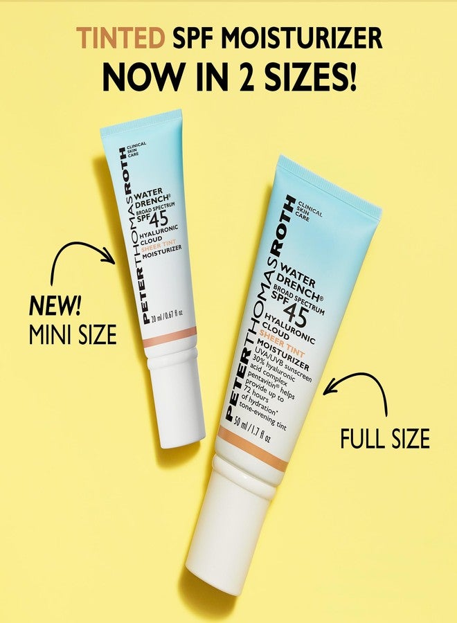 Peter Thomas Roth | Water Drench® Broad Spectrum SPF 45 Hyaluronic Cloud Sheer Tint Moisturizer - Image 4