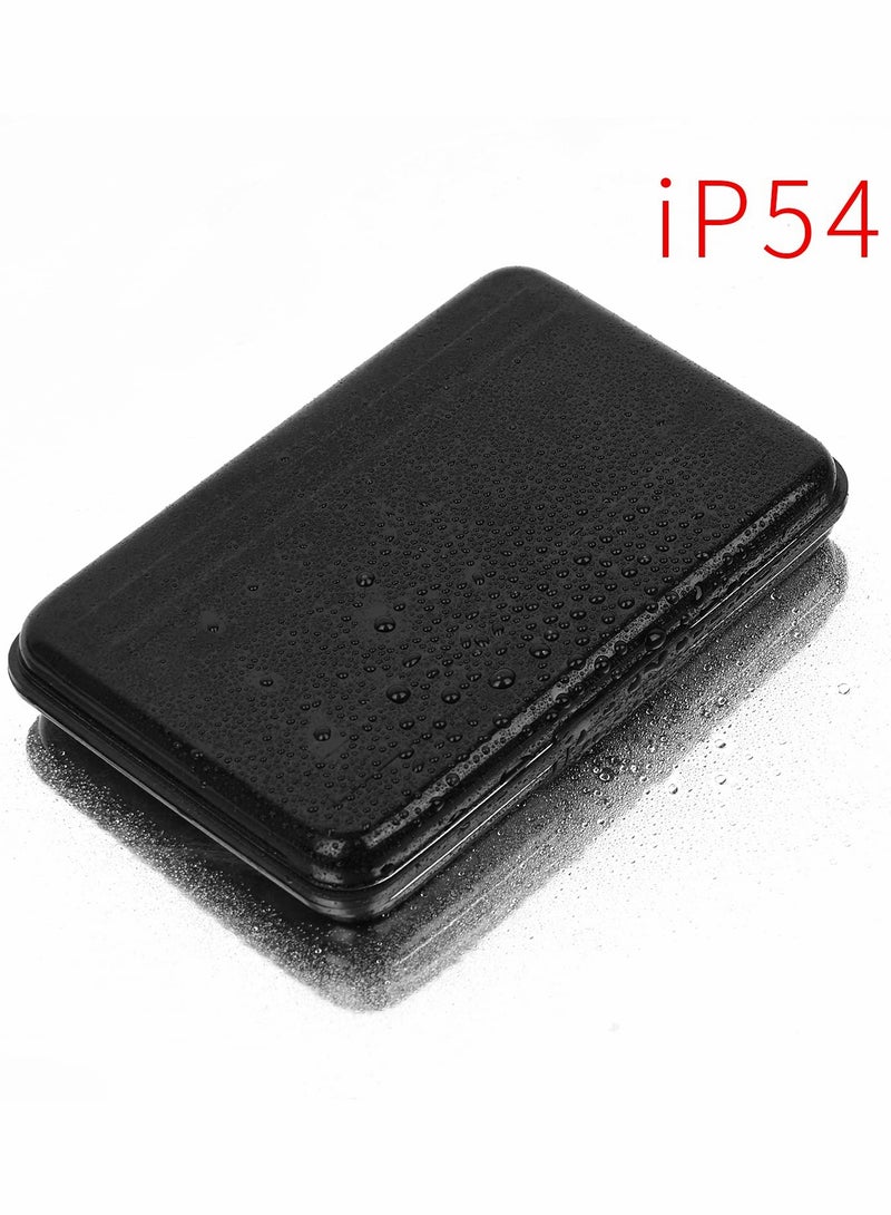 Waterproof Aluminum Micro SD Card Holder with 8 Slots, Shock Resistant Storage Box for SD, SDHC, MMC, TF Cards (Black) - Image 3