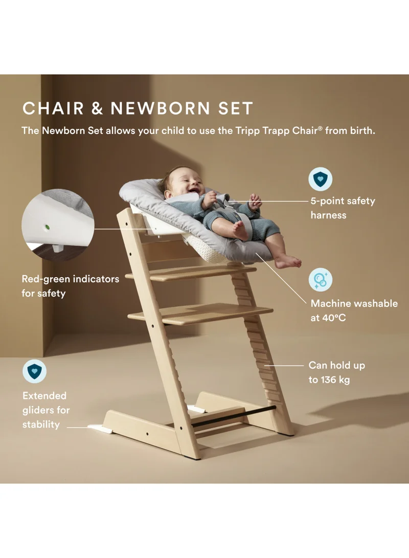 Stokke Stokke Tripp Trapp Chair + Baby & Newborn Set Bundle Natural
