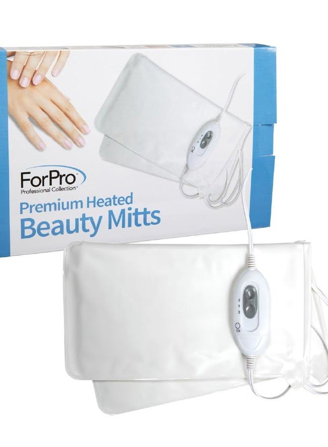 ForPro Professional Collection قفازات تدفئة فاخرة، دافئات يدوية كهربائية مرطبة للعناية بالسبا، إعدادات حرارة مزدوجة، 1-زوج - Image 2
