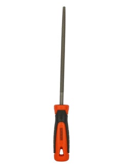 BLACK+DECKER Black+Decker 200mm 2Nd Cut Bimaterial Handle Steel Round File. Bdht22145  - Image 1