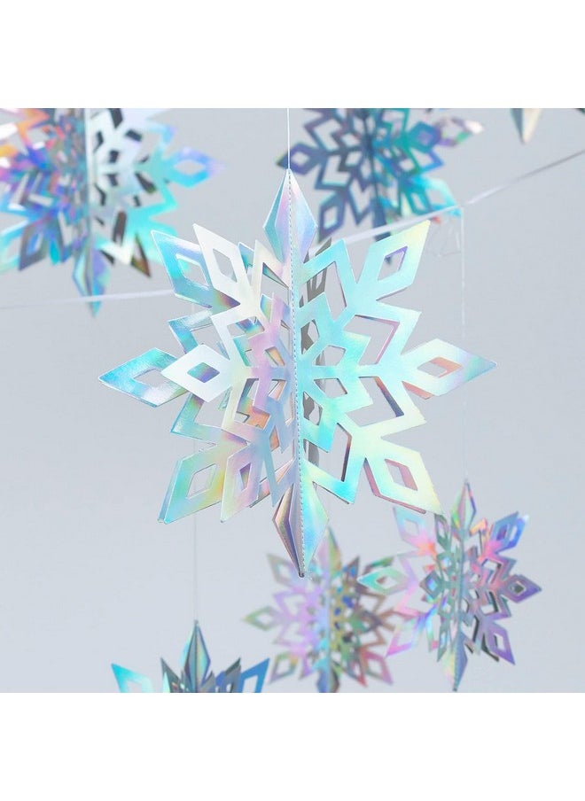 OuMuaMua Christmas Snowflake Decorations, 15pcs Xmas 3D Iridescent Snowflakes 3D Laser Paper Snow Flakes for Christmas Winter Wonderland Snow White Holiday Birthday Home Party Decor, Holographic - pzsku/Z40C8BC2CF1C76D28DC00Z/45/_/1740982845/8b2ec05d-c818-4bd4-8f33-3b3219ff3ca3