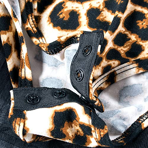 Tutu.kk Toddler Girls Ballet Tutu Dress Leopard Print Camisole Dance Leotard for Party and Costume 2-8 Years 5-6T - Image 2
