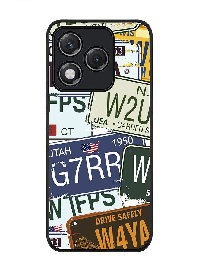 Stylizedd For Honor 400 Lite Case,Slim fit Camera Protection, Shockproof Thin Phone cover  - Number Plates