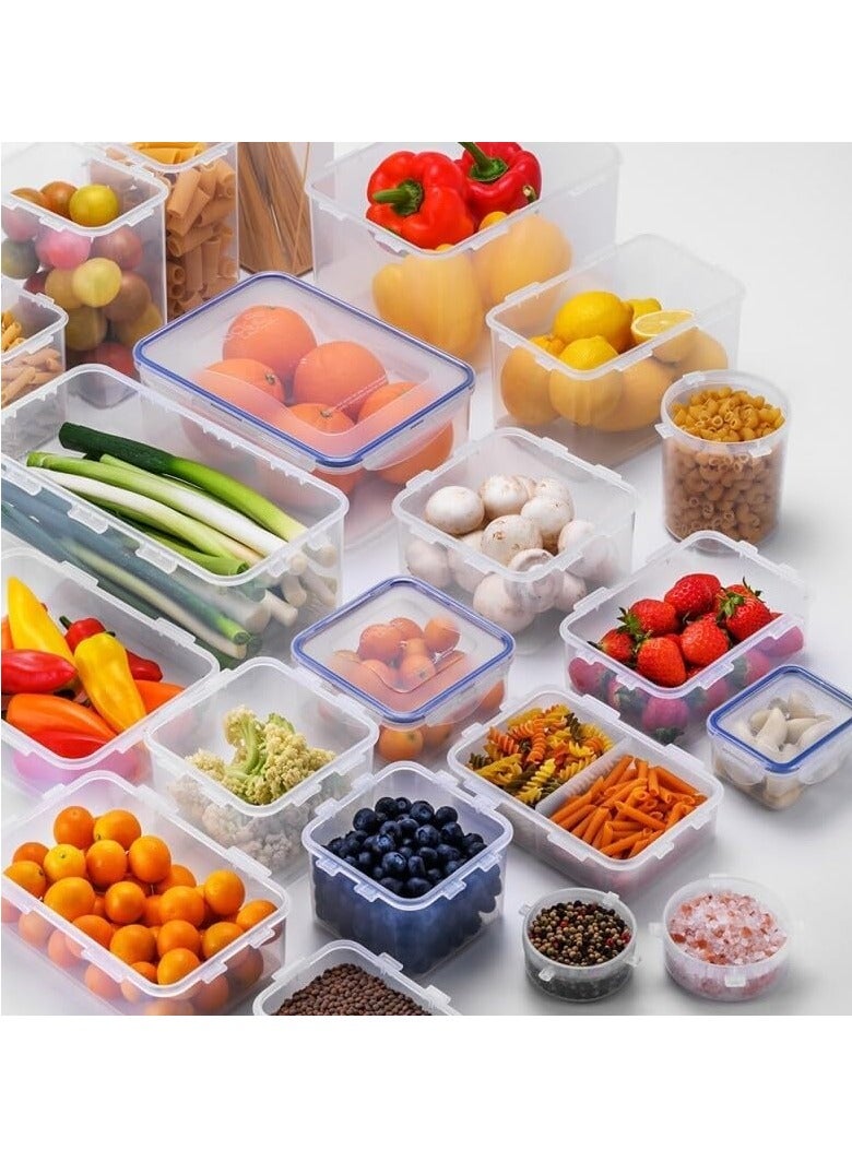 Raxoom Airtight Tall Food Storage Container, Clear, Rectangular, 43.96-oz / 5.49-cup, HPL809 - Image 2