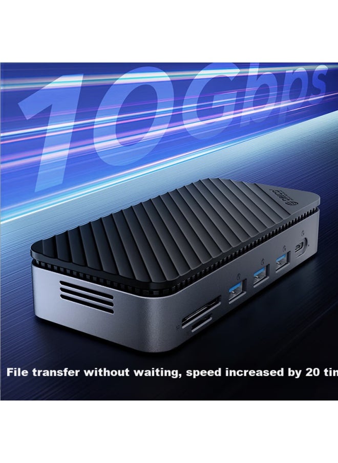 Orico Hard Drive Enclosure Expansion Dock M.2 Solid State Drive Enclosure Type-c To Hdmi/dp Converter Desktop Extended Screen 4k Compatible With Apple Laptop Expansion Dock M2p11